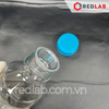 Chai trung tính trắng ISOLAB 100 250 500 1000 2000 5000 ml nắp vặn PP xanh GL45, thủy tinh borosilicate, có VAT