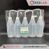 Bình tia nhựa LDPE trơn miệng hẹp vai nghiêng AZLON Scilabware 250 500 1000 ml, Wash Bottle, có VAT