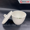 Chén nung sứ có nắp ONELAB Ø 30 40 50 100 200 300 ml, chịu nhiệt, dùng nung đốt mẫu thí nghiệm, có VAT