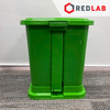 Thùng rác nhựa 8015 xanh lá, size đại 20L: 35*35*42cm, có đạp chân, có VAT