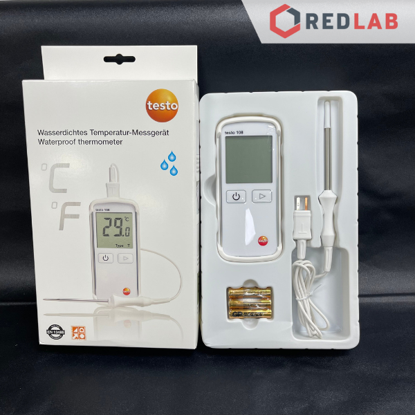 Máy đo nhiệt độ – nhiệt kế thực phẩm HACCP -50 đến +300 °C – Đức – Testo 108, chính hãng, BH 12T, có VAT