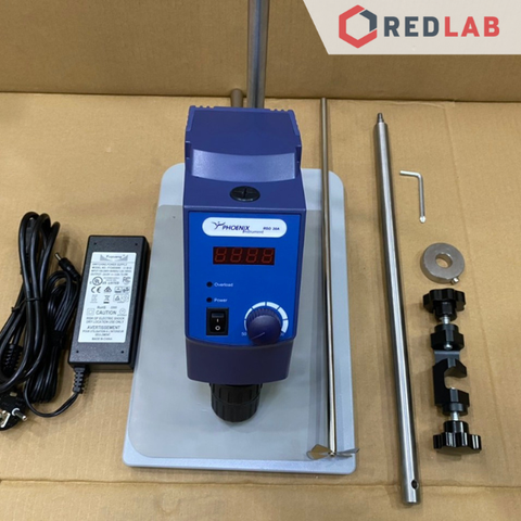 Máy khuấy đũa 20 lít (H2O) Phoenix Instrument RSO-20A, màn hình LED, 50-2200rpm ± 3rpm, 40 Ncm, BH 112T- REDLAB