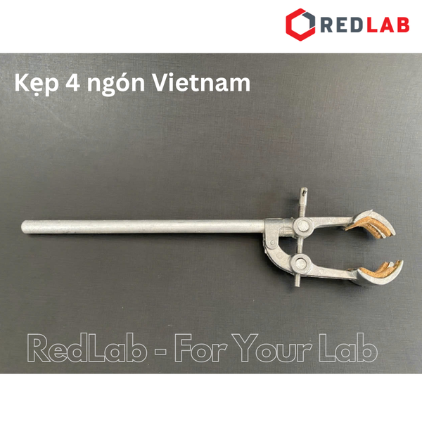 Giá đỡ, khóa đôi, kẹp 3 càng, kẹp cổ bình cầu, sinh hàn, kẹp buret đơn / đôi dùng cho các thí nghiệm hoá học, có VAT