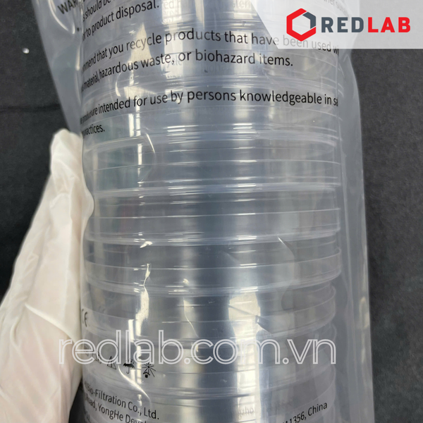 [Thùng 500 cái Tiệt trùng] Đĩa Petri nhựa 90x15mm MCD110090 hãng JET Biofil, gói 20 cái, có VAT