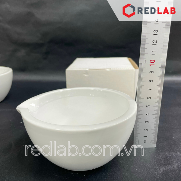 Cối sứ nhám / trơn JIPO Czech 30 75 110 160 220 400 500 650 1000 ml, Porcelain Mortar, có VAT