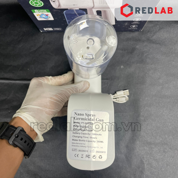 Máy phun sương K5 Pro 380ml dùng xịt khử khuẩn sát trùng, cầm tay tiện lợi, Bảo hành 12T, có VAT