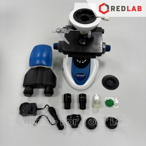 Kính hiển vi quang học 2 mắt hãng OPTIKA -  model B-192PL, Vật kính N-PLAN 4x 10x 40x 100x (dầu/nước), X-LED 3W, có VAT