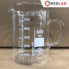 Cốc thuỷ tinh có tay cầm SIMAX - CH Séc 250 400 600 1000 ml, cốc đốt có quai có mỏ chia vạch trắng, có VAT