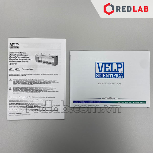 Máy khuấy Jartest 4 vị trí JLT4 (F105A0108) VELP - Ý, max 300 v/p, điện tử hiện số, leaching test, Jar-test, có VAT