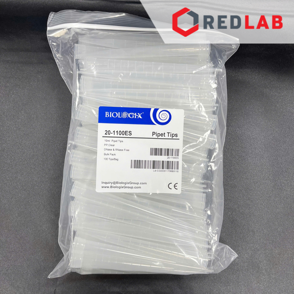 [Gói 100 cái] Microtips (đầu típ - côn) trắng 10.000ul = 10ml Biologix 20-1100ES, dạng Eppendorf, có VAT