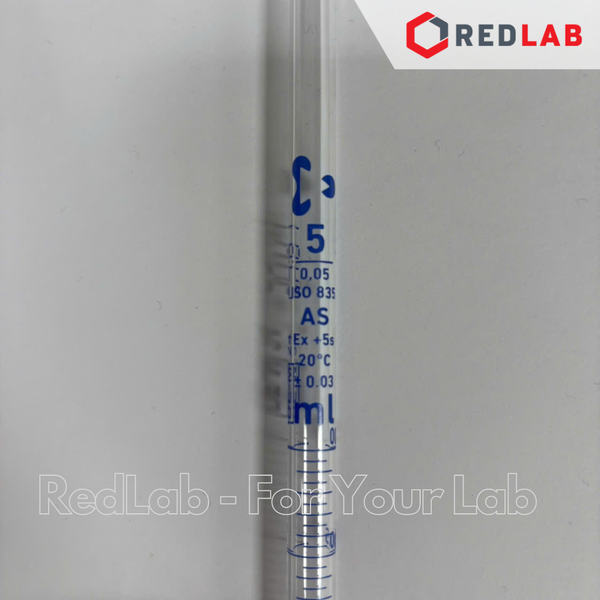 Pipet thẳng vạch xanh DURAN Class AS 0.5 1 2 5 10 20 25 50 ml, ống hút thủy tinh kẻ vạch thí nghiệm, có VAT