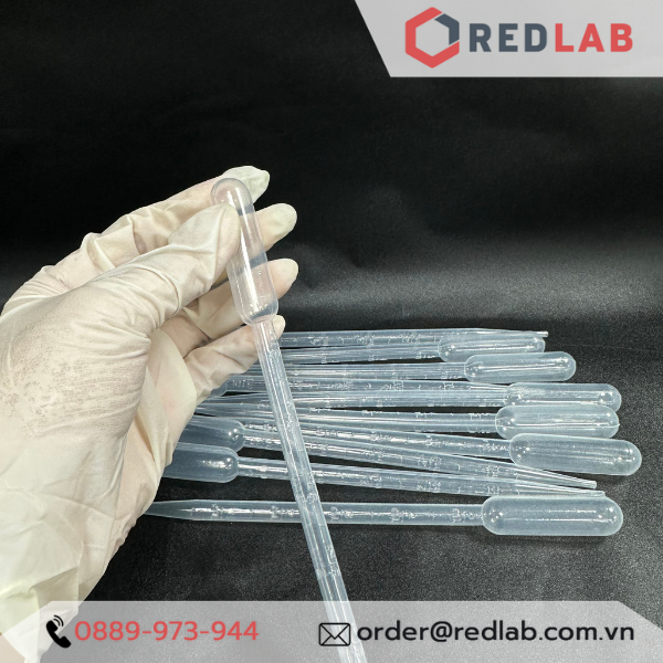 Pipet paster nhựa 5ml ONELAB, ống hút nhỏ giọt / transfer pipette, chia vạch nổi, có VAT