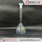 Bình định mức trắng BIOHALL 1 2 5 10 20 25 50 100 200 250 500 ml 1L 2L 5L 10L, class A, nút nhựa, vạch sơn xanh, có VAT