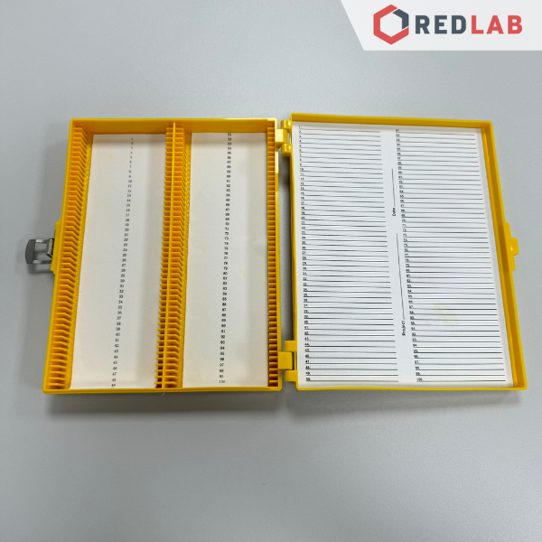 Hộp đựng lam kính hiển vi 100 vị trí BIOLOGIX 41-5100 cho lam 25×75mm, Slide Storage Boxes, nhựa ABS, có VAT