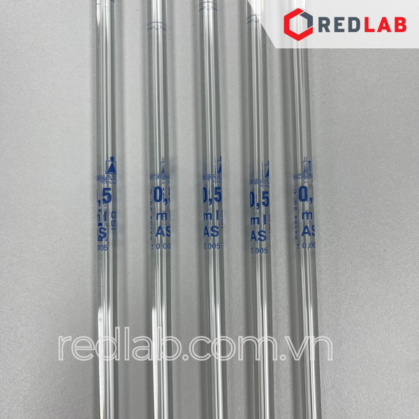 Pipet bầu 2 vạch NORMAX Bồ Đào Nha 0.5 1 2 3 4 5 6 7 8 9 10 11 15 20 25 30 40 50 100 150 ml, có VAT