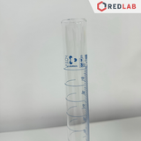 Ống đong thủy tinh DURAN Class A 10 25 50 100 250 500 1000 2000 ml, đế lục giác, vạch xanh, Measuring Cylinder, có VAT