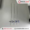 Buret trắng Eco khoá nhựa PTFE ONELAB10 25 50ml, burette thủy tinh chia vạch cho thí nghiệm chuẩn độ, có VAT