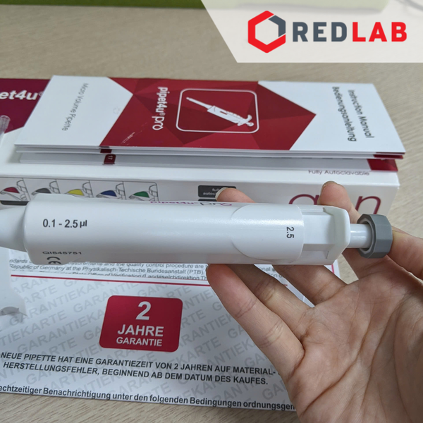 Micropipet đơn kênh AHN Đức Pipet4u pro 0.1-2.5 0.5-10 2-20 5-50 10-100 20-200 100-1000 ul 0.5-5 2-10 ml, có VAT