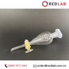 Phễu chiết quả lê khoá thủy tinh ONELAB trơn 60 125 250 500 1000 ml, bình lắng gạn thủy tinh thí nghiệm, có VAT