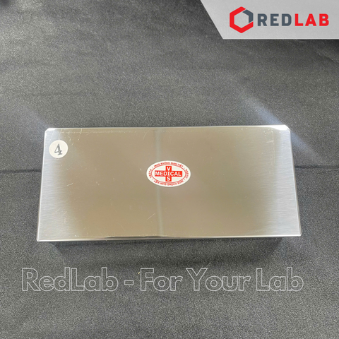 Hộp inox chữ nhật có nắp Số 1 2 3 4 (đại lớn trung nhỏ) dùng đựng mẫu, dụng cụ trong lab thí nghiệm, có VAT