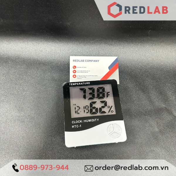 Nhiệt ẩm kế điện tử HTC-1 màn hình LCD, đo từ  - 10°C đến +50°C, 10% RH đến 90% RH, có VAT