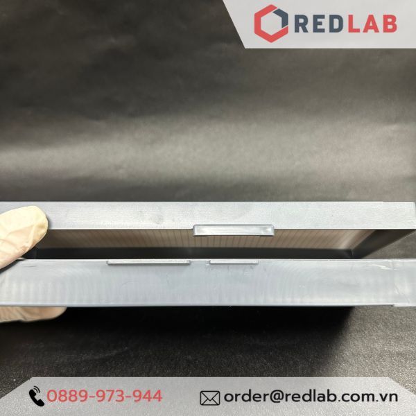 Hộp đựng lam kính hiển vi GREETMED 50 / 100 vị trí, slide box dùng lưu trữ lam trong thí nghiệm, xét nghiệm, có VAT