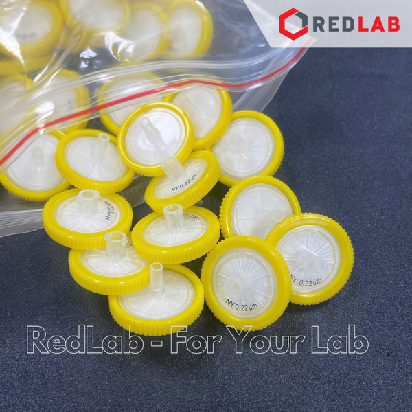 [Gói 100 cái] Đầu lọc Nylon Syringe filter ALAIN 13mm / 25mm, lỗ lọc 0.22um / 0 45um, dùng cho sắc ký HPLC, có VAT
