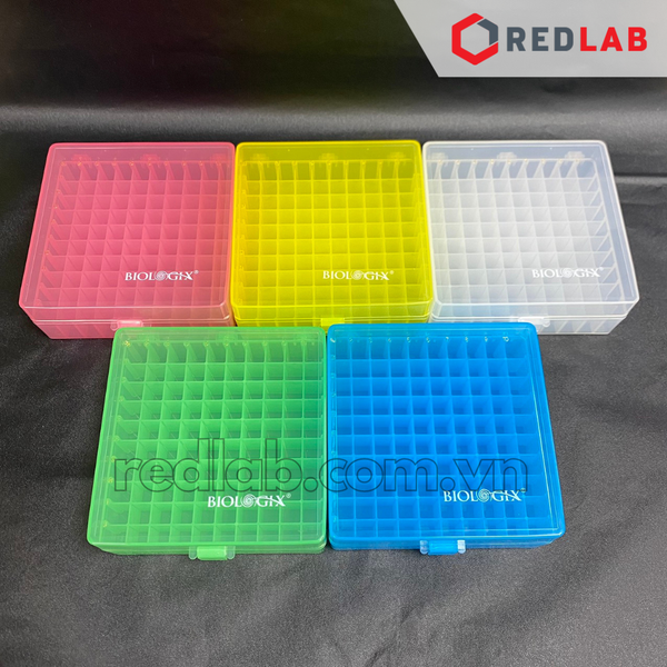 Hộp trữ lạnh 100 vị trí BIOLOGIX 90-9100 có thể đựng vial 1.5ml La-Pha-Pack 141x154x55mm, có VAT