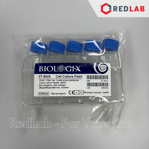 [5 cái] Chai cấy mô (Bình nuôi cấy tế bào) BIOLOGIX 07-8025 25cm2, 70ml, tiệt trùng gói 5 cái, có VAT