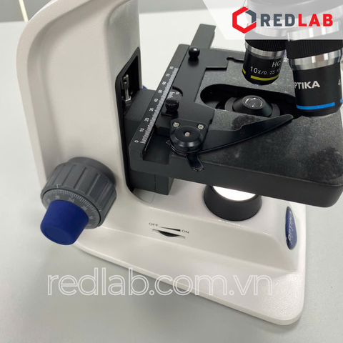 Kính hiển vi quang học 2 mắt hãng OPTIKA - Ý model B-159, Vật kính 4x 10x 40x 100x (dầu), LED 1W, có VAT - redlab