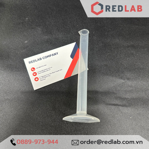 Ống đong nhựa PP vạch nổi trắng ONELAB 10 25 50 100 250 500 1000 2000 ml, đáy lục giác, chịu nhiệt, có VAT