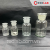 Chai trắng nút mài ONELAB 30 60 125 250 500 1000 2500 ml miệng rộng / miệng hẹp, chai thuỷ tinh nắp mài nhám, có VAT