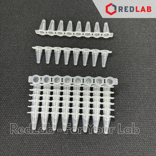 [125 trips+125 caps] Tuýp PCR 8-strip 0.1ml + Nắp cho tuýp PCR 8-strip cap NEST 403102 + 406012, có VAT