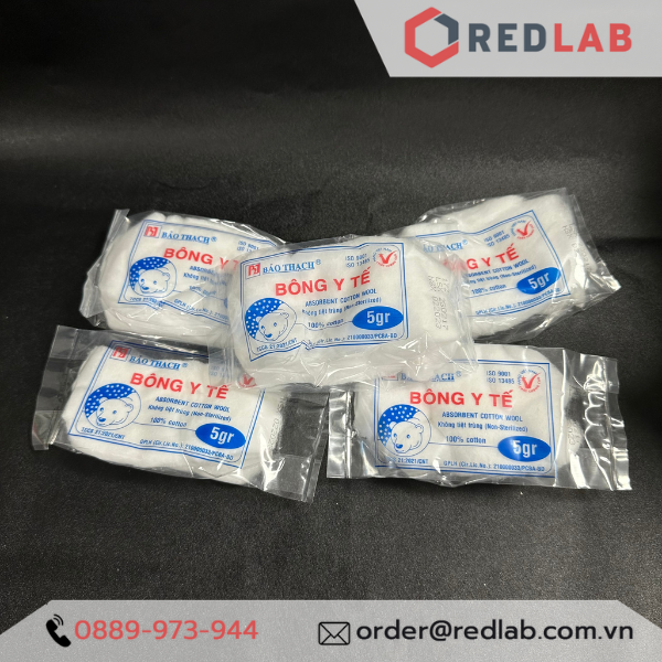 Bông gòn thấm nước Bảo Thạch gói 5 gr (absorbent cotton wool), có VAT