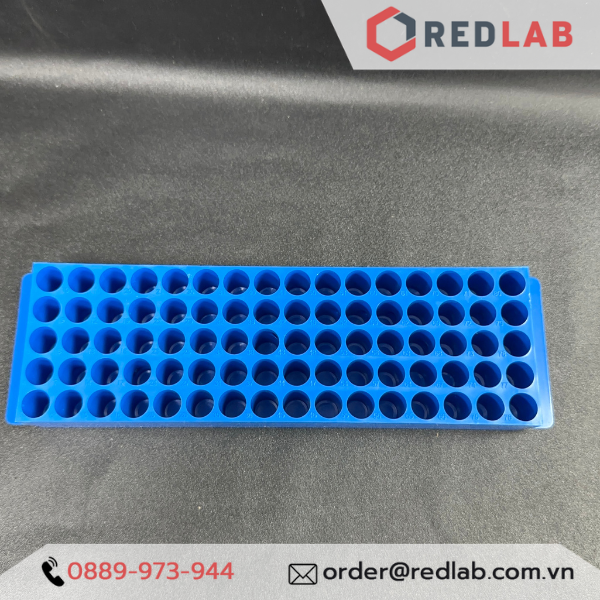 Giá đựng ống ly tâm eppendorf 1.5ml / 2ml, 80 vị trí hãng Biologix 90-8009