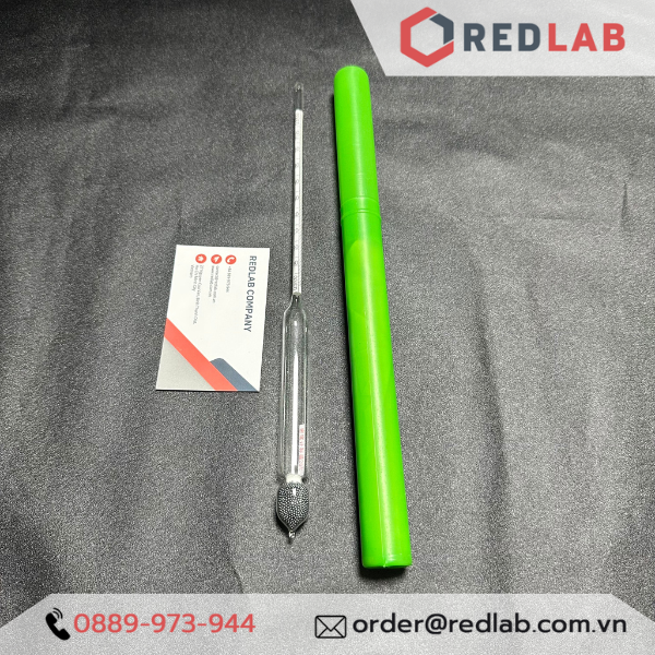 Tỷ trọng kế thủy tinh ONELAB 0.6 0.7 0.8 0.9 1.0 1.1 1.2 1.3 1.4 1.5 1.6 1.7 1.8 1.9 2.0 glass hydrometer, có VAT