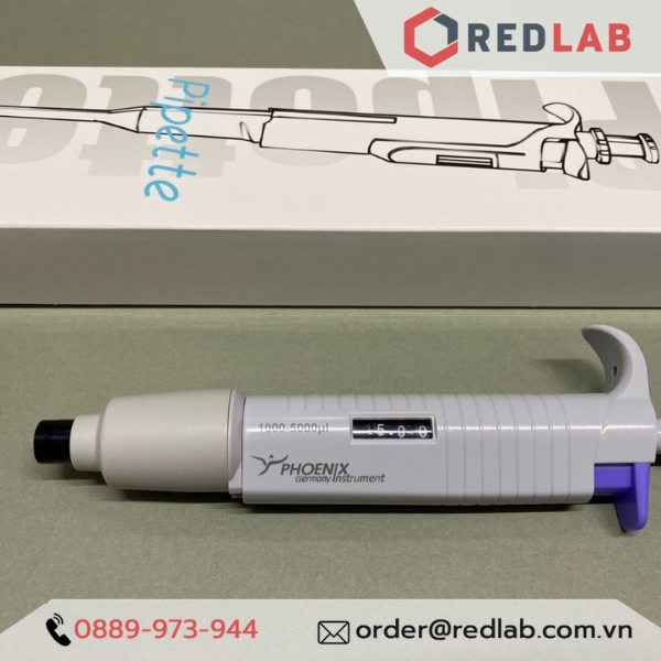 Micropipet hấp tiệt trùng PHOENIX Instrument 0.1-2.5 0.5-10 2-20 5-50 10-100 20-200 ul, 0.1-1 0.5-5 1-10 ml, có VAT