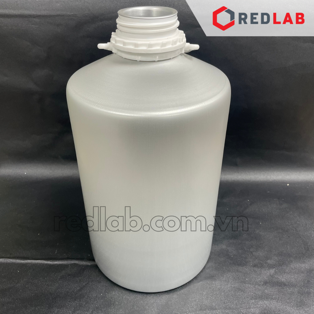 Bình nhôm 5L (tổng dung tích 6.2L) nắp khóa nhựa trắng, có nắp đệm hạn chế bay hơi, có quai xách, Ø175x320mm, có VAT
