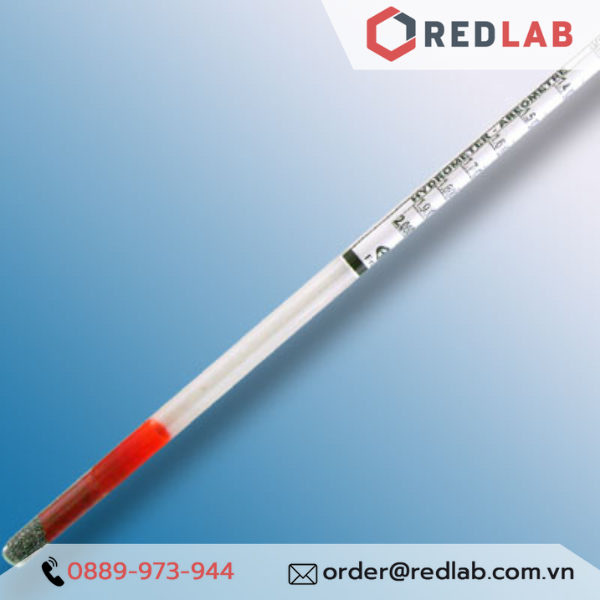 Tỷ trọng kế 1.000-2.000 : 0.010 g/ml Tp 20°C ALLA 3000TB100/20-QP hydrometer, có VAT