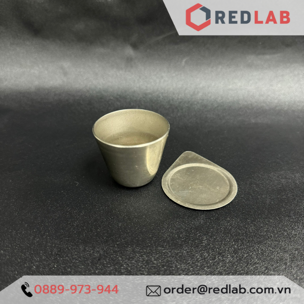 Chén Niken có nắp ONELAB 30ml 50ml, chén nung mẫu thí nghiệm chịu nhiệt độ cao, có VAT