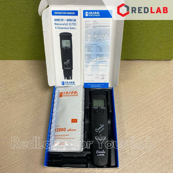 Bút đo pH/Độ dẫn/TDS/Nhiệt Độ thang cao cầm tay Hanna HI98130, giá tốt, có VAT