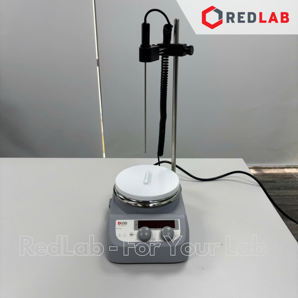 Máy khuấy từ gia nhiệt DLAB MS-H280-Pro (8130101212) max 1500 rpm, 280°C, 3 lít H2O, gồm sensor nhiệt, màn hình LED, có VAT