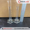 Ống đong thuỷ tinh BIOHALL 5 10 25 50 100 250 500 ML 1L 2L, Class A, đế lục giác, chia vạch xanh, có VAT
