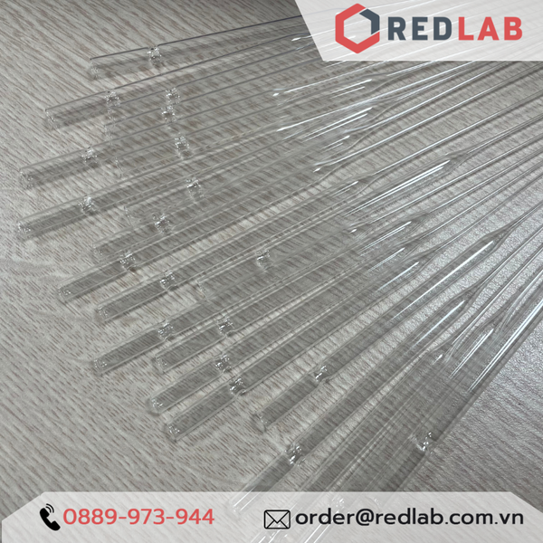 Pipet paster thủy tinh HIRSCHMANN Đức 15cm 23cm, ống hút nhỏ giọt 150mm 230mm thí nghiệm, có VAT