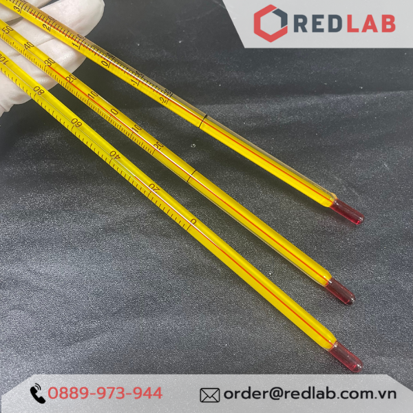 Nhiệt kế rượu thuỷ tinh ONELAB -20 to +110°C | -20 to +150°C | 0 to +200°C, có VAT