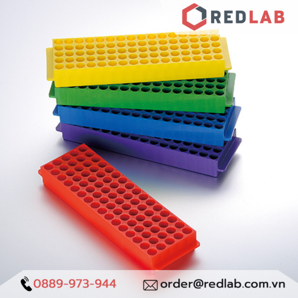 Giá đựng ống ly tâm eppendorf 1.5ml / 2ml, 80 vị trí hãng Biologix 90-8009