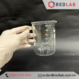 Cốc thuỷ tinh có tay cầm BIOHALL 250ml 500ml, chia vạch trắng, chịu nhiệt cao, có VAT