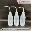 Bình tia nhựa LDPE trơn miệng hẹp vai nghiêng AZLON Scilabware 250 500 1000 ml, Wash Bottle, có VAT