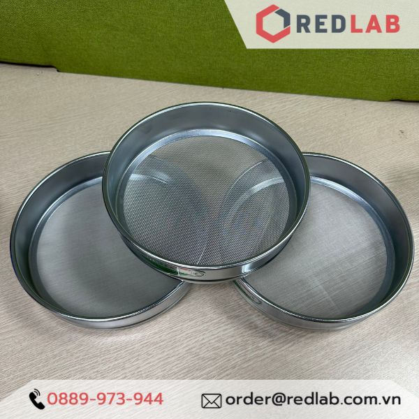 [Đặt trước] Sàng rây thí nghiệm Ø 200mm, cao 50mm lỗ vuông / lỗ tròn nhiều kích thước, có VAT
