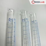 Ống đong thủy tinh DURAN Class A 10 25 50 100 250 500 1000 2000 ml, đế lục giác, vạch xanh, Measuring Cylinder, có VAT